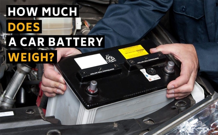 How much does a car battery weigh