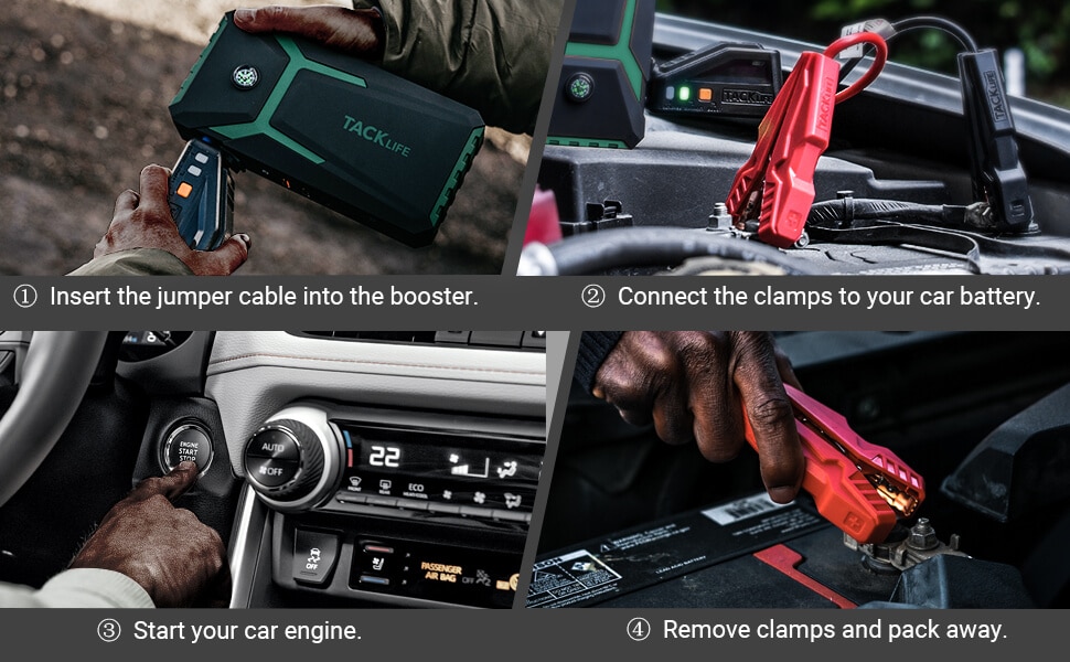 4 STEPS TO JUMP START YOUR CAR