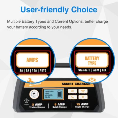 Ampeak A V Smart Battery Charger