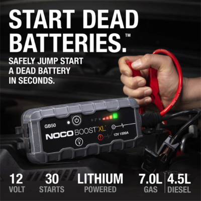 Jump start a dead battery with the NOCO Genius GB50